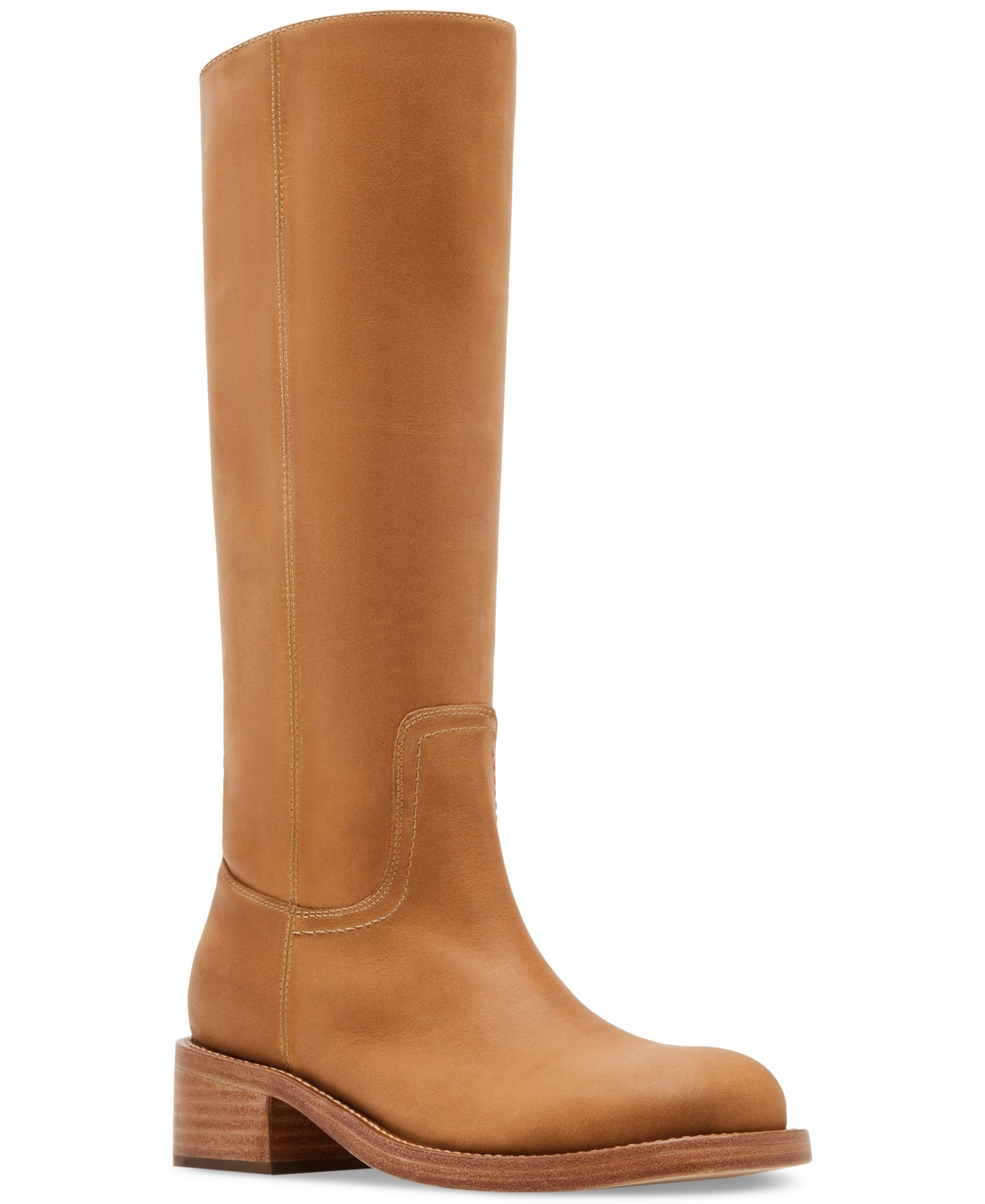 Steve Madden Women's Riggs Tall Square-Toe Boots - Banana Leather | Macy's