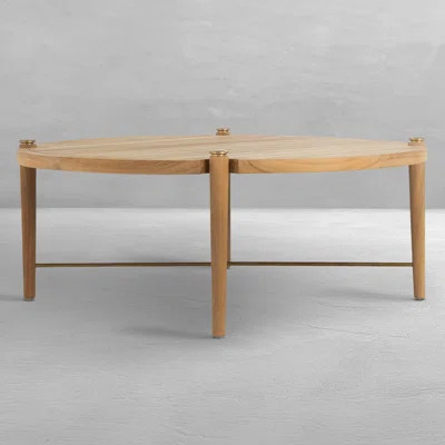 Pacifica Teak Round Outdoor Coffee Table 48 in. W x 18 in. H | Wayfair North America