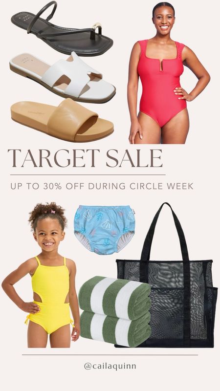 Summer vibes are in full swing with @target Circle Week! #ad 🌞 Snagging my favorite summer essentials at up to 30% off as a Target Circle member has never been easier. From sandals to swimsuits and everything in between, here is everything I got! Tomorrow (4/13) is the last day to shop the sale, so I linked everything for you on my LTK to shop before it's gone! @targetstyle #Target #TargetPartner #TargetCircleWeek 

@Shop.LTK #liketkit https://liketk.it/4Dk8D

#LTKstyletip #LTKbaby #LTKxTarget