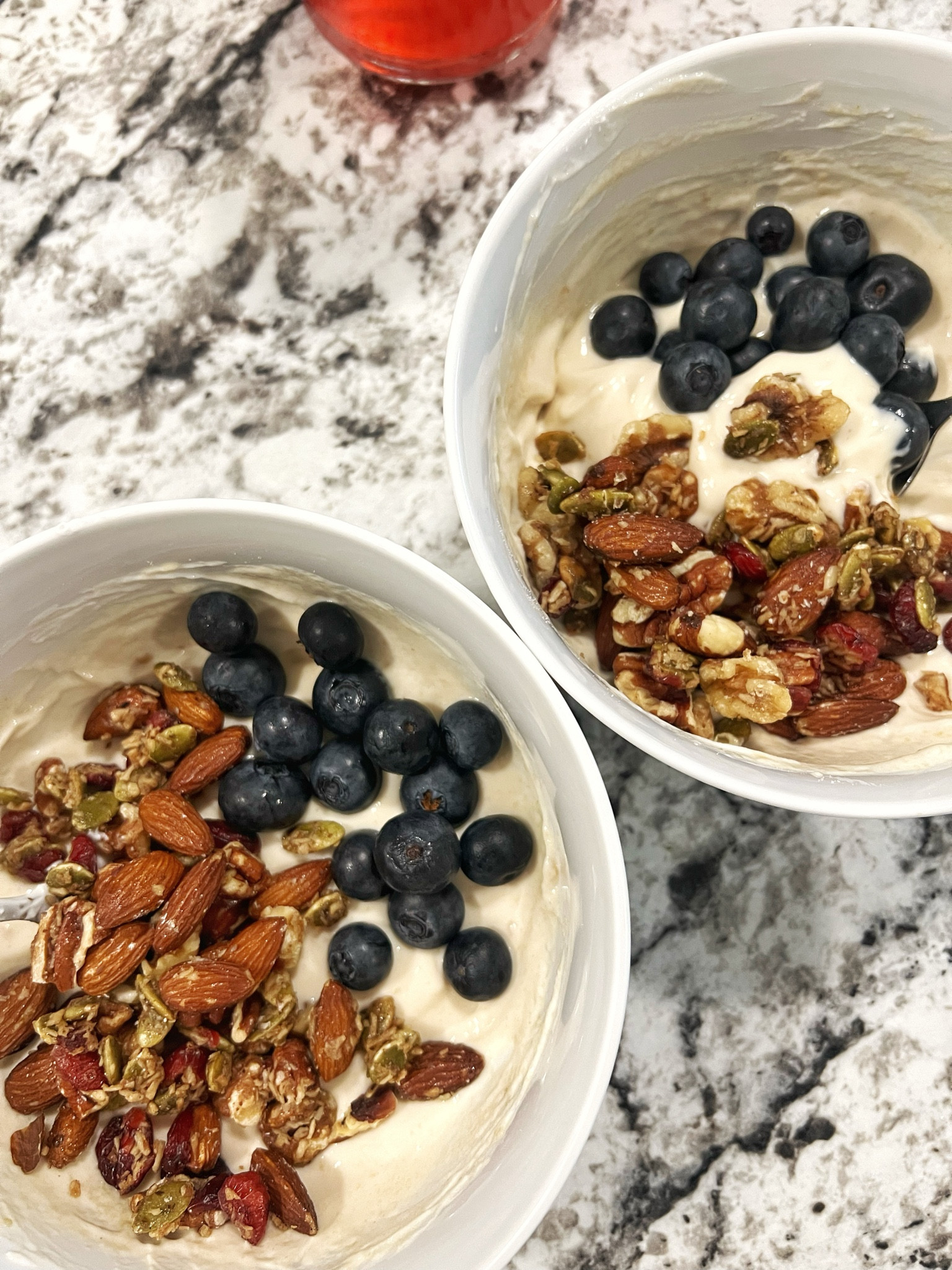 My go-to “dessert” at the end of the night when I’m craving something sweet but want to be healthy(ish)!

✨ Greek Yogurt from Chobani
✨ Protein Powder - Nutter Butter from Ghost 
✨ Granola from Veronica’s Health Crunch (tagged something similar)
✨ Blueberries from my local farmers’ market

#LTKActive #LTKFamily #LTKFitness