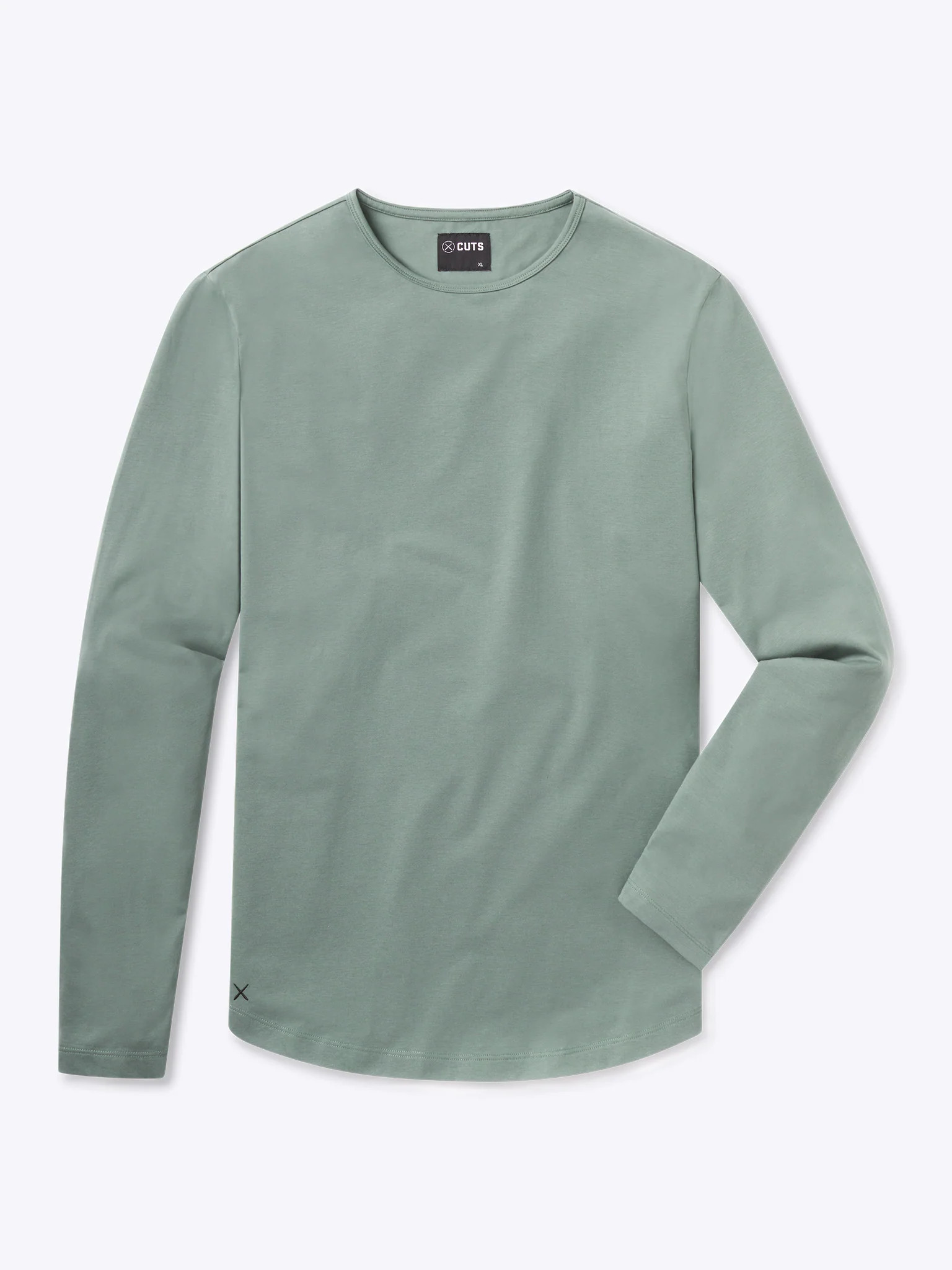 AO Long Sleeve Curve-Hem Tee | Cuts Clothing Inc.
