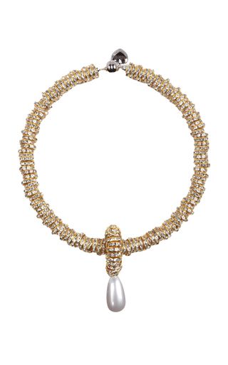 Pearl, Crystal Gold-Tone Necklace | Moda Operandi (Global)