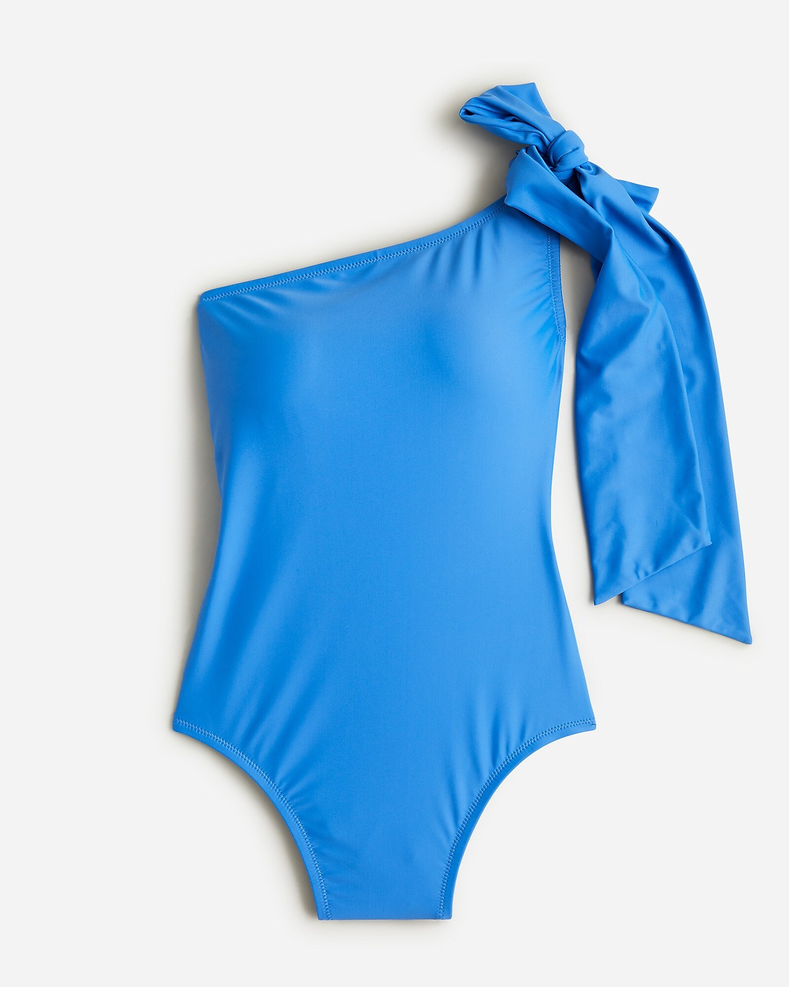 Bow one-shoulder one-piece | J. Crew US