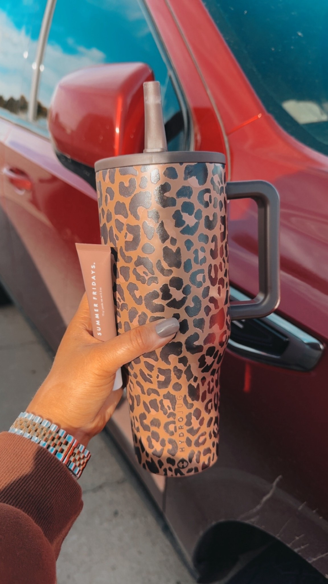 Hydrated and happy 🍂✨ Sipping all day from my new leopard Hydro jug and keeping my lips soft with the Summer Fridays Lip Butter Bomb ✨ Essentials for cozy fall vibes 🤎Hydro jug | leopard print water bottle | Summer Fridays lip butter bomb | fall hydration essentials | cozy fall self care | beauty and wellness must haves | influencer beauty favorites | lip care routine | hydration and beauty | fall beauty essentials | LTK beauty picks | skincare and wellness | everyday beauty favorites | seasonal beauty essentials | holiday gift ideas | gifts for her | beauty gift guide | wellness gifts | self care gift picks | luxury-inspired gifts | influencer gift favorites | cozy fall gift ideas | must-have gift items | LTK holiday finds | gift guide essentials | thoughtful gifts for her

#LTKSaleAlert #LTKSeasonal #LTKFindsUnder50