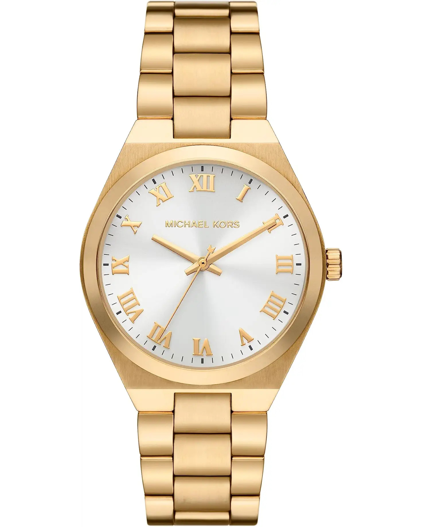 Michael Kors MK7391 - Lennox Three-Hand Gold-Tone Stainless Steel Watch | Zappos