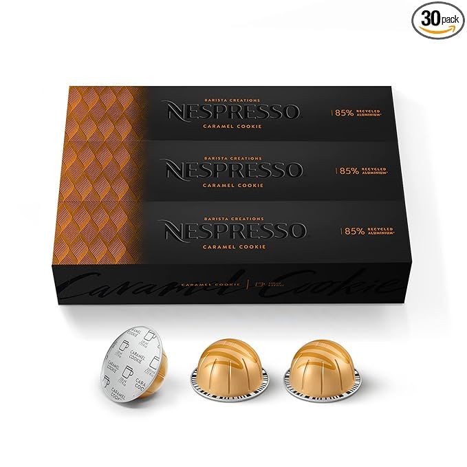 Nespresso Capsules VertuoLine, Caramel Cookie, Mild Roast Coffee, 30 Count Coffee Pods, Brews 7.8... | Amazon (US)