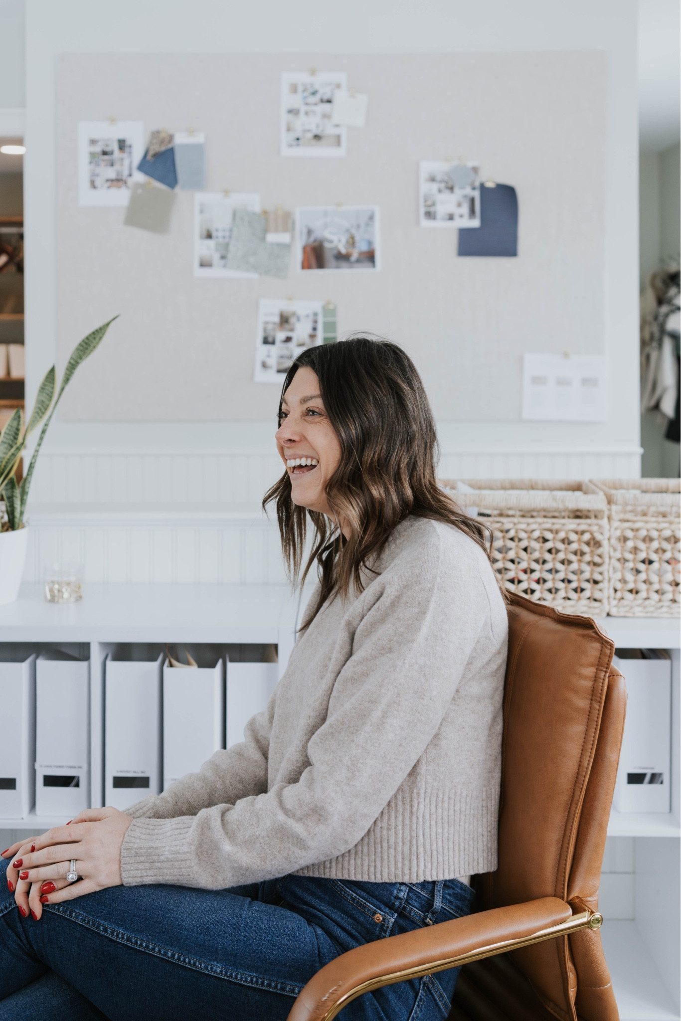 Our client storage and moodboarding area in our surf road interior design studio 

#LTKworkwear