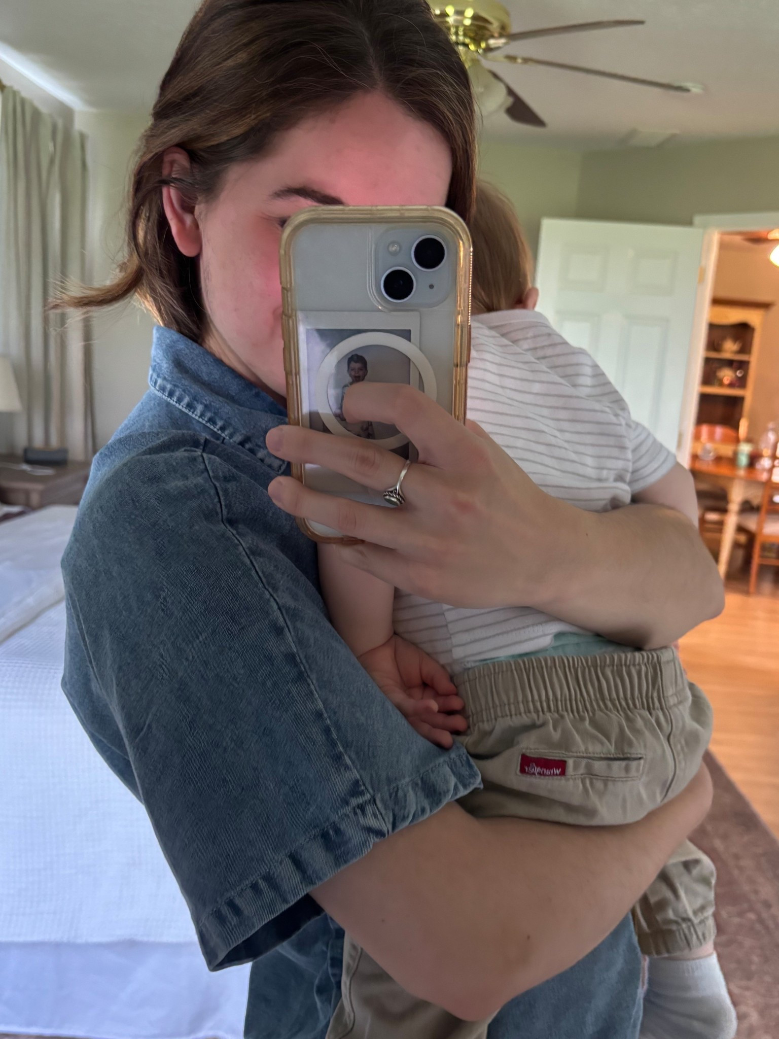 Little sleepy @Wrangler butt 🥹 what we wore to Good Friday service! Can’t link Wyatt’s exact pants because they’re hand me downs from Beau!

#LTKBaby #LTKKids #LTKmomlife