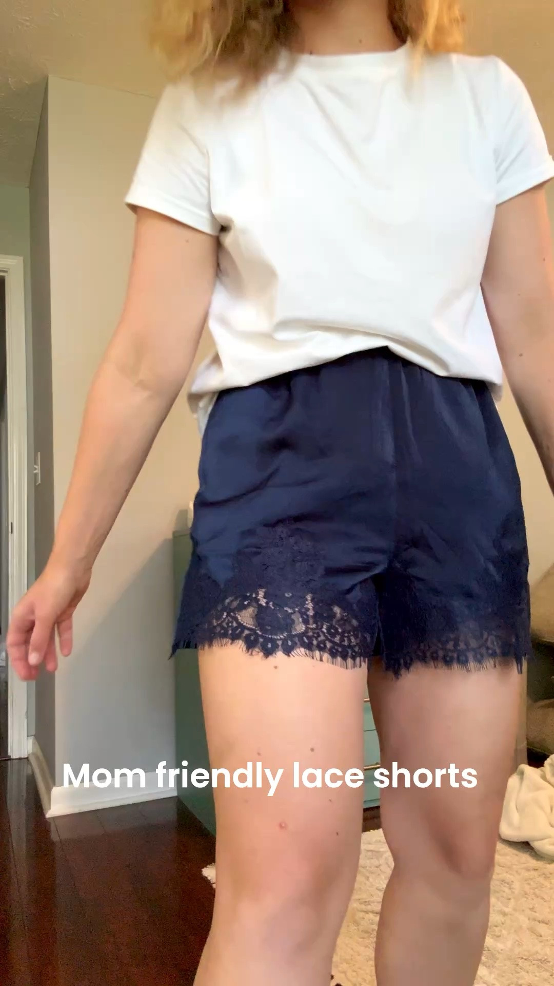 The perfect summer shorts for moms! These high-waisted lace shorts offer great tummy coverage, a flattering fit, and all-day comfort. Wearing a size large in the shorts and a medium in the top. Tap to shop! #HighWaistedShorts #MomStyle #SummerFashion #LaceShorts #FlatteringClothes #WomensFashion #MomOutfits #SummerWardrobe #AffordableFashion #LTK

#LTKootd #LTKMidsize