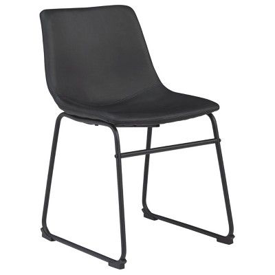 Set of 2 Centiar Dining Room Chairs Black - Signature Design by Ashley | Target