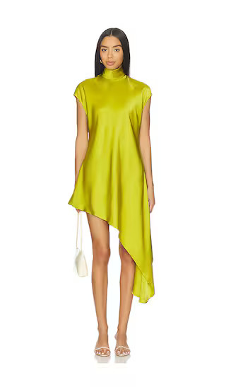 Reina Mini Dress in Chartreuse | Revolve Clothing (Global)