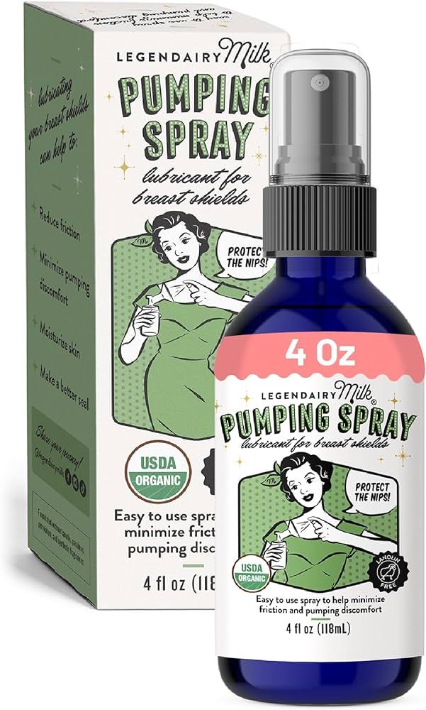Legendairy Milk Pumping Spray 4 oz., Helps Sore Nipples & Clogged Ducts, Organic Lubricant for Br... | Amazon (US)