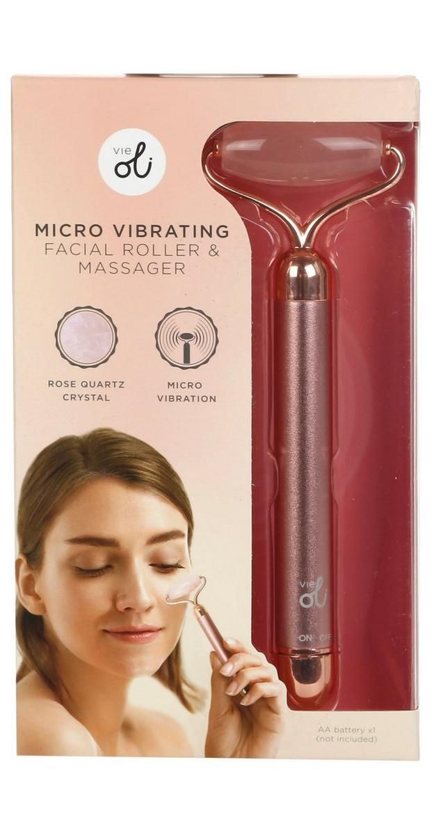 Micro Vibrating Facial Roller & Massager-Rose-0335788182800   | Burkes Outlet | bealls