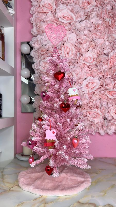 Not me turning my pink Christmas tree into a Valentine’s Day tree 😂🙌🏾💖.

February is my birthday month, so I like my home decor to be extra festive🎂. 

I took my Christmas ornaments off my mini pink Christmas tree from Hobby Lobby, and decorated it with mini Valentine’s Day ornaments from Walmart and Dollar Tree 💖.

Can you believe the mini heart-shaped ornaments from Walmart were $1.98 ?! 💕🙌🏾😫

#LTKVideo #LTKSeasonal #LTKfindsunder50