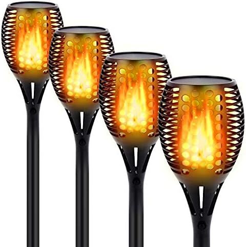 CINOTON Outdoor Solar Lights Upgraded 43", Waterproof Solar Torch Light with Flickering Flames Ou... | Amazon (US)