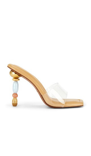 Cult Gaia Mahina Sandal in Blue,Tan. - size 38.5 | Revolve Clothing (Global)