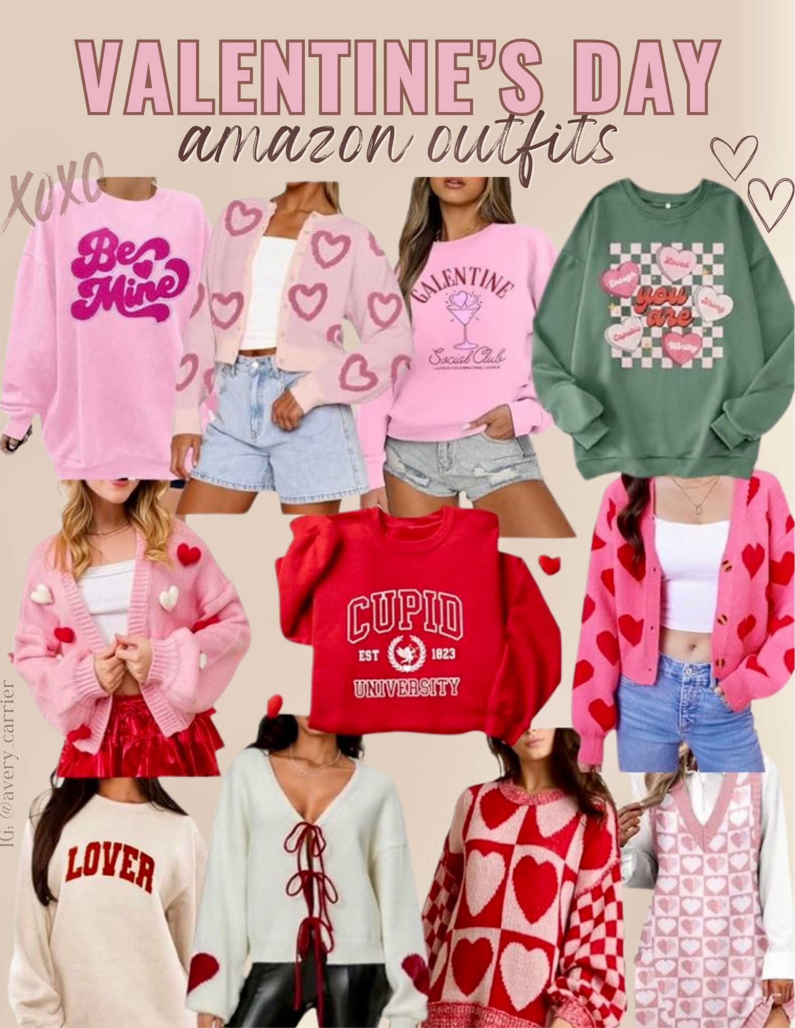 Valentines Day outfit inspo from Amazon, comfy casual Valentine outfit ideas. 

Amazon fashion, pink outfit, red outfit, holiday style  

#LTKSeasonal #LTKFindsUnder50 #LTKStyleTip
