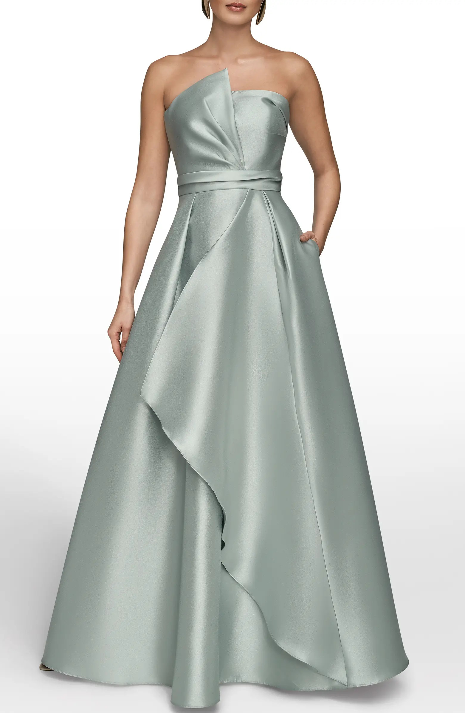 Strapless Satin Gown | Nordstrom