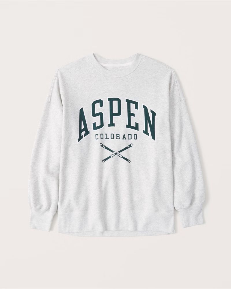 Boyfriend Crew Graphic Sweatshirt | Abercrombie & Fitch (US)
