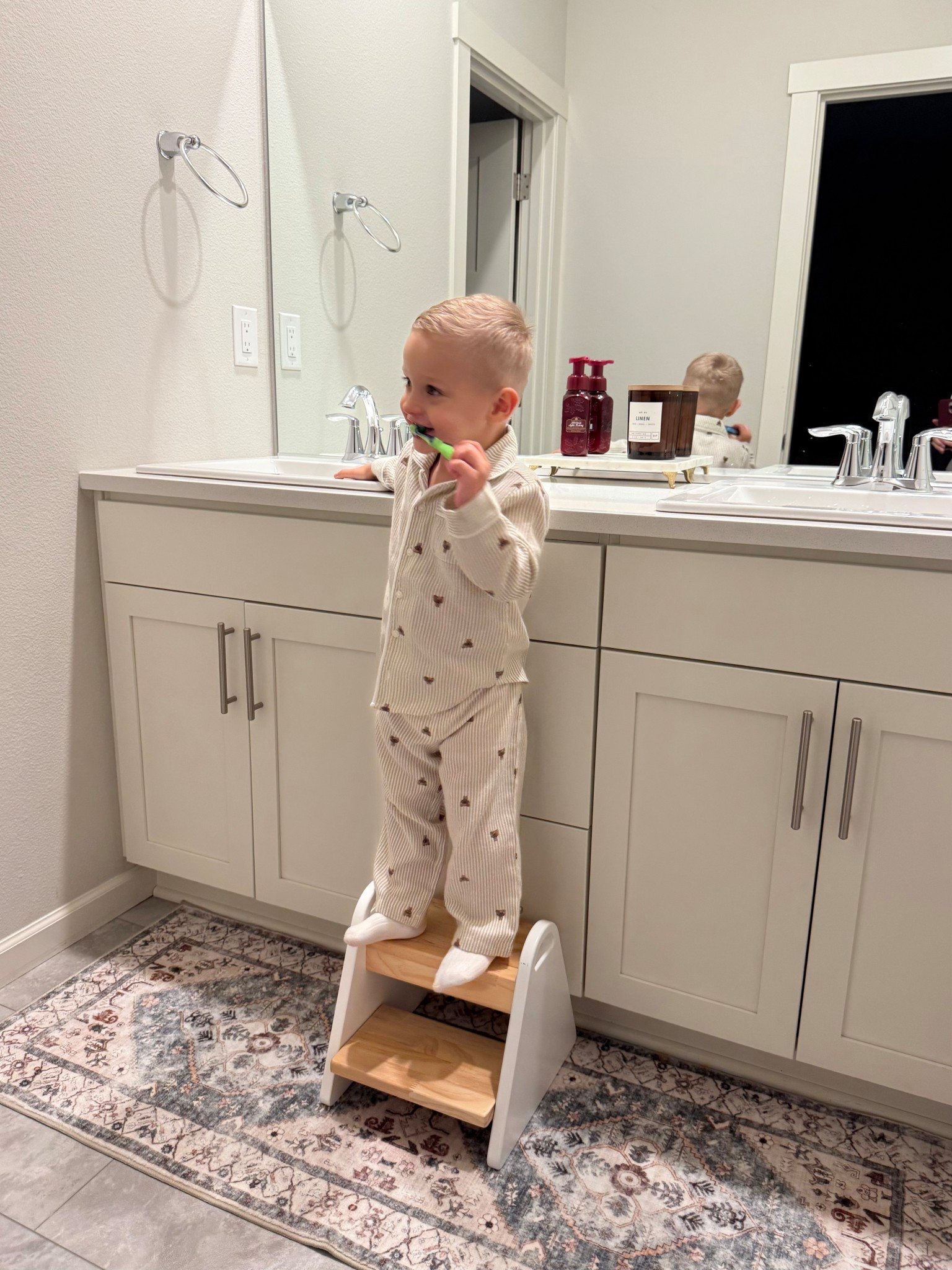 Our night time routine🌙
Using this step stool has been so helpful☺️

#LTKmomlife #LTKCyberWeek #LTKKids