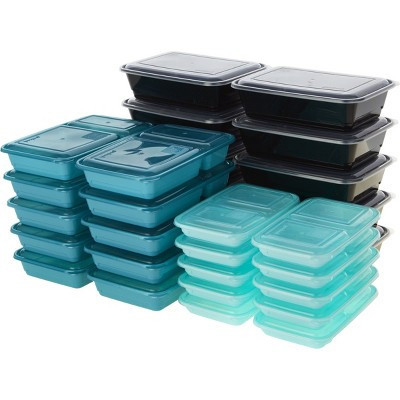 GoodCook Meal Prep Container Set + Lids - Multisize - 60pcs/30ct - Multicolor | Target