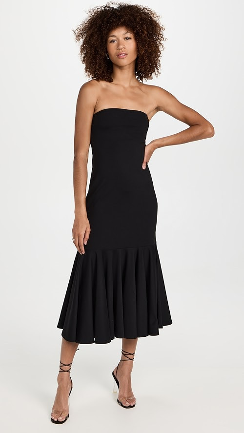 Tube Flutter Bottom Midi Dress | Shopbop