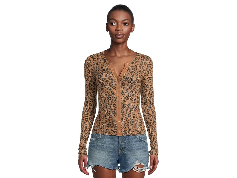 Free People Going Places Printed Cardi Women's Clothing Natural Combo : XS (Women's 0-2), Polyester/Viscose | Zappos