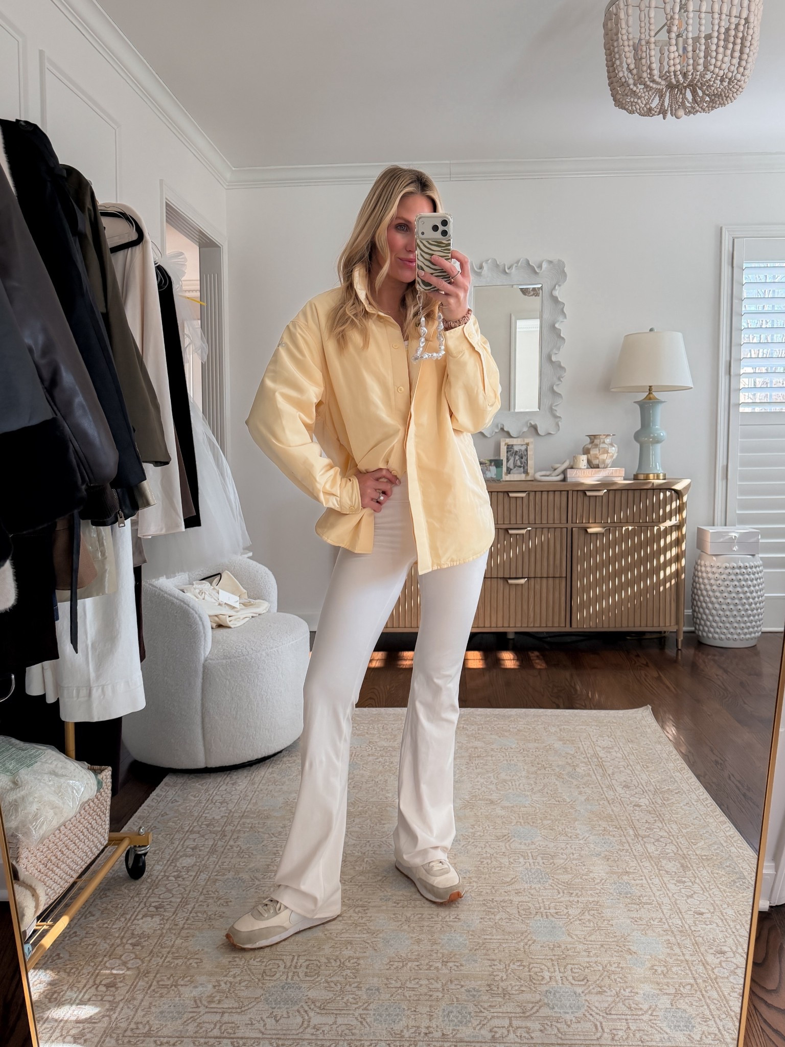 Itching for spring in @Alo Yoga yellow active shacket 🌼

#LTKdayinmylife #LTKActive #LTKootd