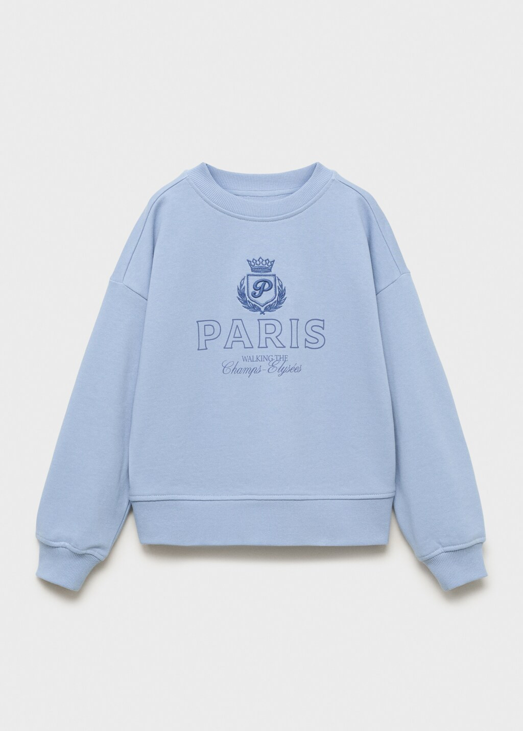 Printed embroidered sweatshirt - Kids | MANGO USA | Mango (US/MX/AU)
