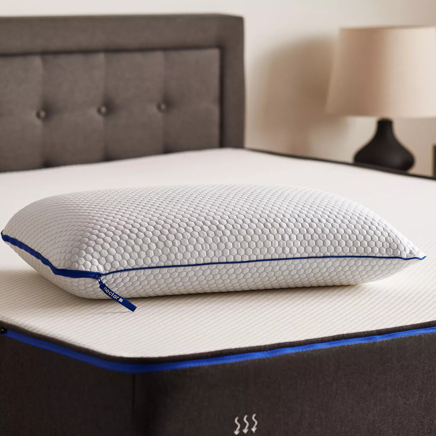 Nectar Memory Foam Bed Pillow with Cooling Gel Bubbles and Cooling Cover | Sam's Club