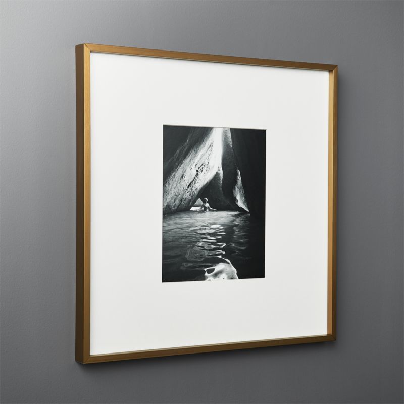 Gallery Brass Frame with White Mat 8x10 + Reviews | CB2 | CB2