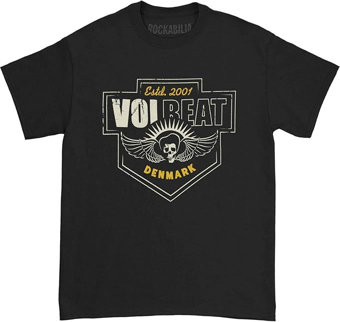Volbeat Men's Cross Crest T-Shirt Black | Amazon (US)