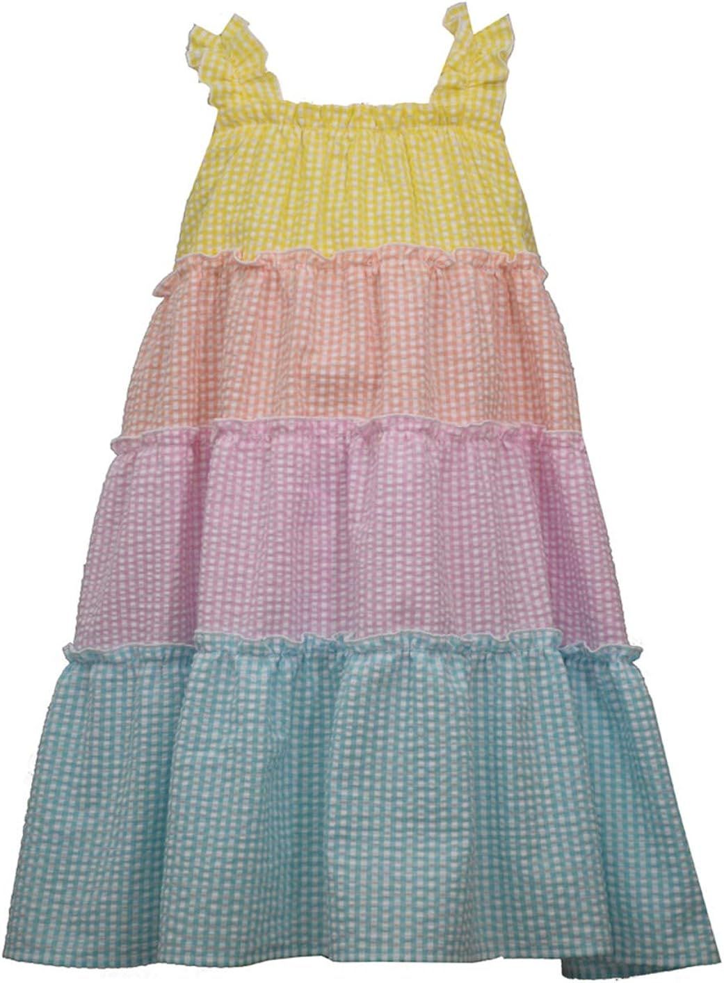 Bonnie Jean Dress - Rainbow Seersucker Dress for Toddler and Little Girls | Amazon (US)