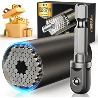 Universal Socket Tools Gifts for Men Dad - Christmas Stocking Stuffers for Men Socket Set with Po... | Amazon (US)