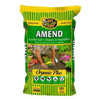 Kellogg Garden Organics Amend Organic Garden Soil for Flowers and Vegetables 2cu. ft., OMRI Liste... | The Home Depot