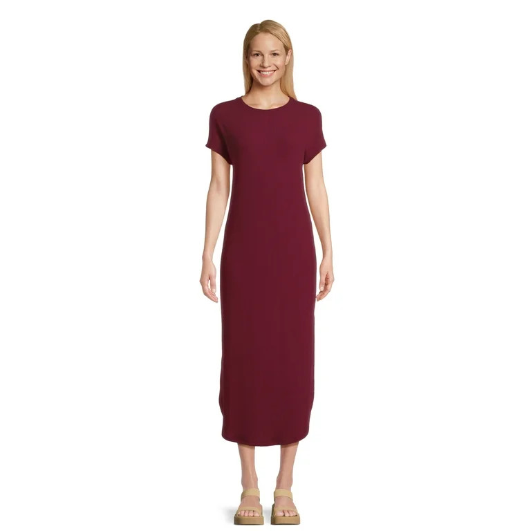 Time and Tru Women's Ribbed Maxi Dress, Sizes XS-3XL | Walmart (US)