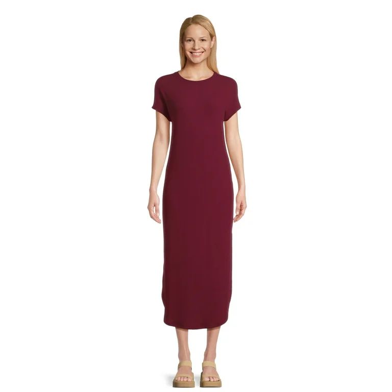 Time and Tru Women's Ribbed Maxi Dress, Sizes XS-3XL | Walmart (US)