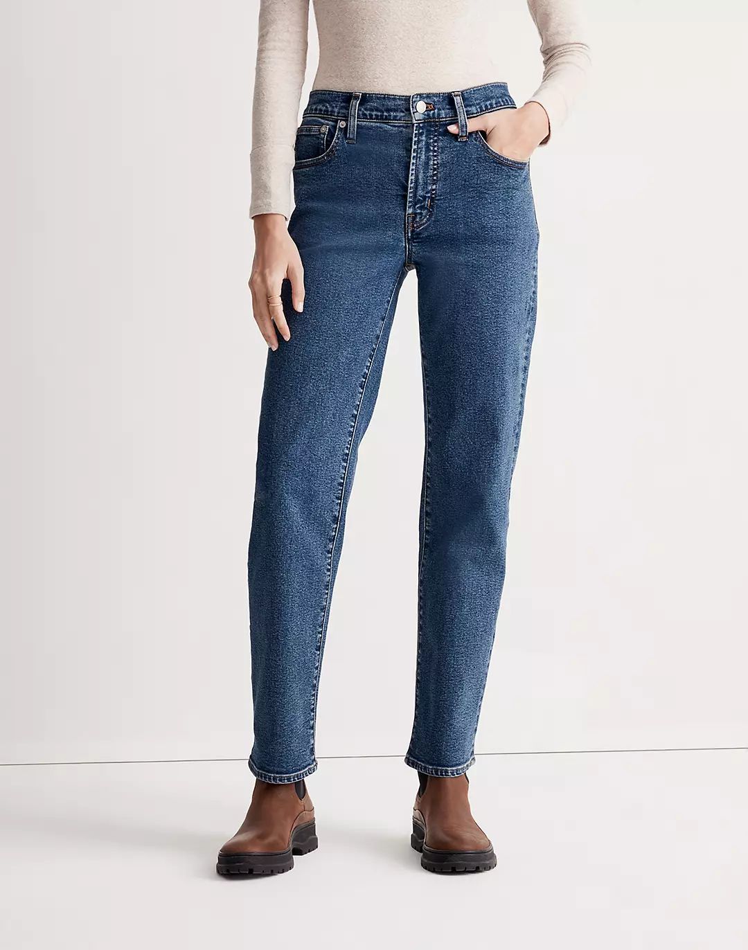 The Perfect Vintage Straight Jean in Bright Indigo Wash: Instacozy Edition | Madewell