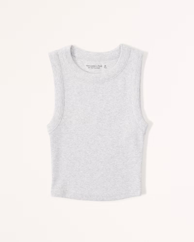 Essential Rib Crew Tank | Abercrombie & Fitch (US)