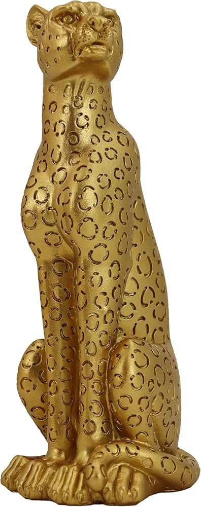 Gold Leopard Decor, Simple Modern Artwork Handmade Resin Statue, Decorations Applicable Home, Liv... | Amazon (US)