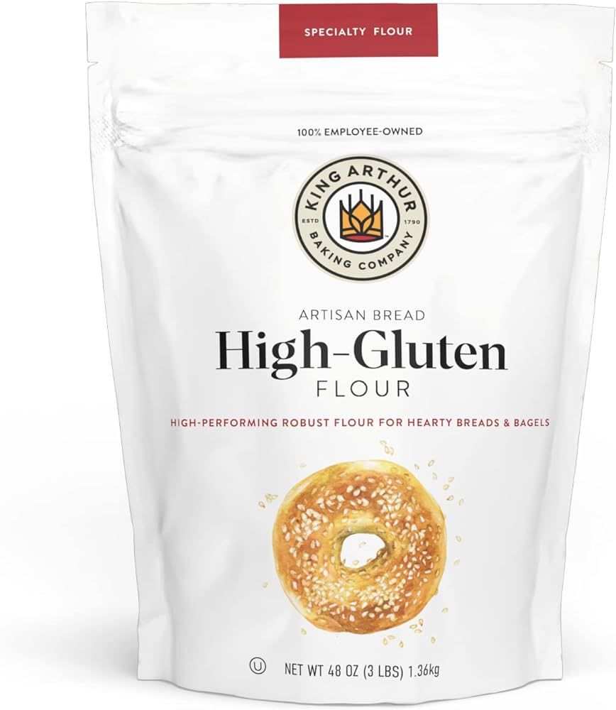 King Arthur High Gluten Flour, Contains Wheat Flour (wheat flour, malted barley flour) High Prote... | Amazon (US)