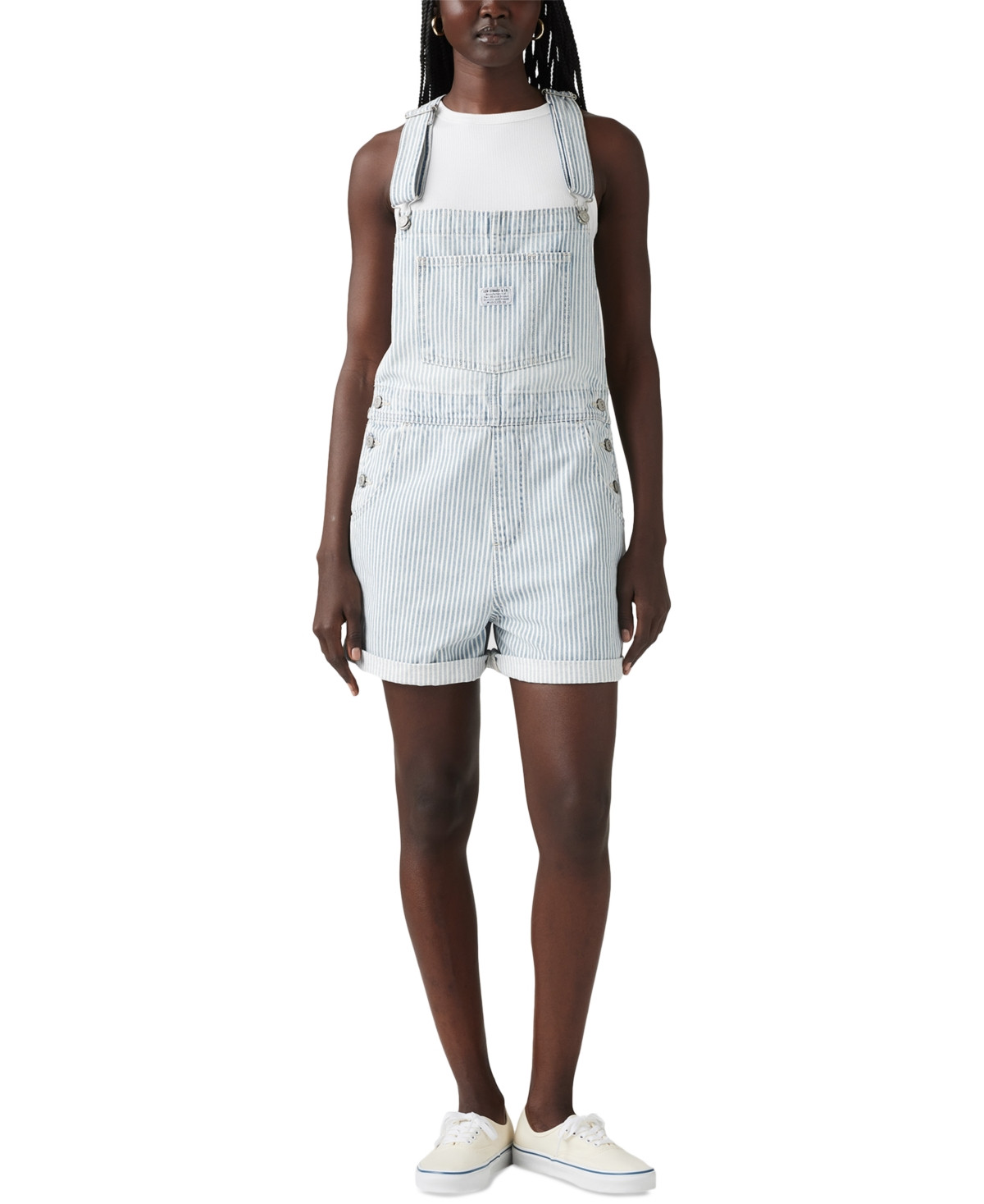 Levi's Women's Denim Cotton Romper - Handy Woma | Macy's