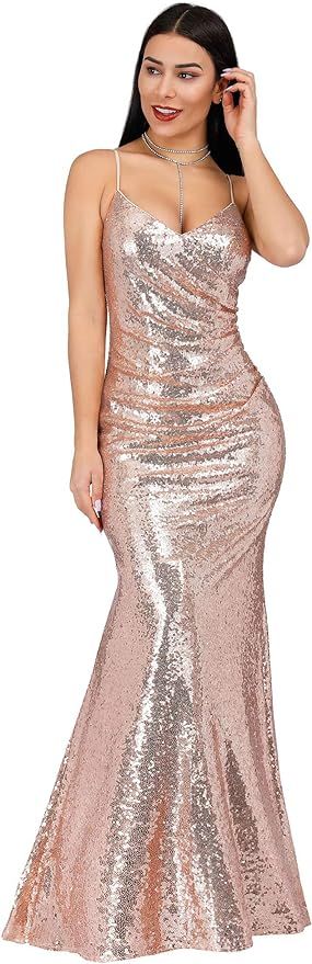 Ever-Pretty Women Sequin Evening Prom Formal Mermaid Gowns 7339 | Amazon (US)