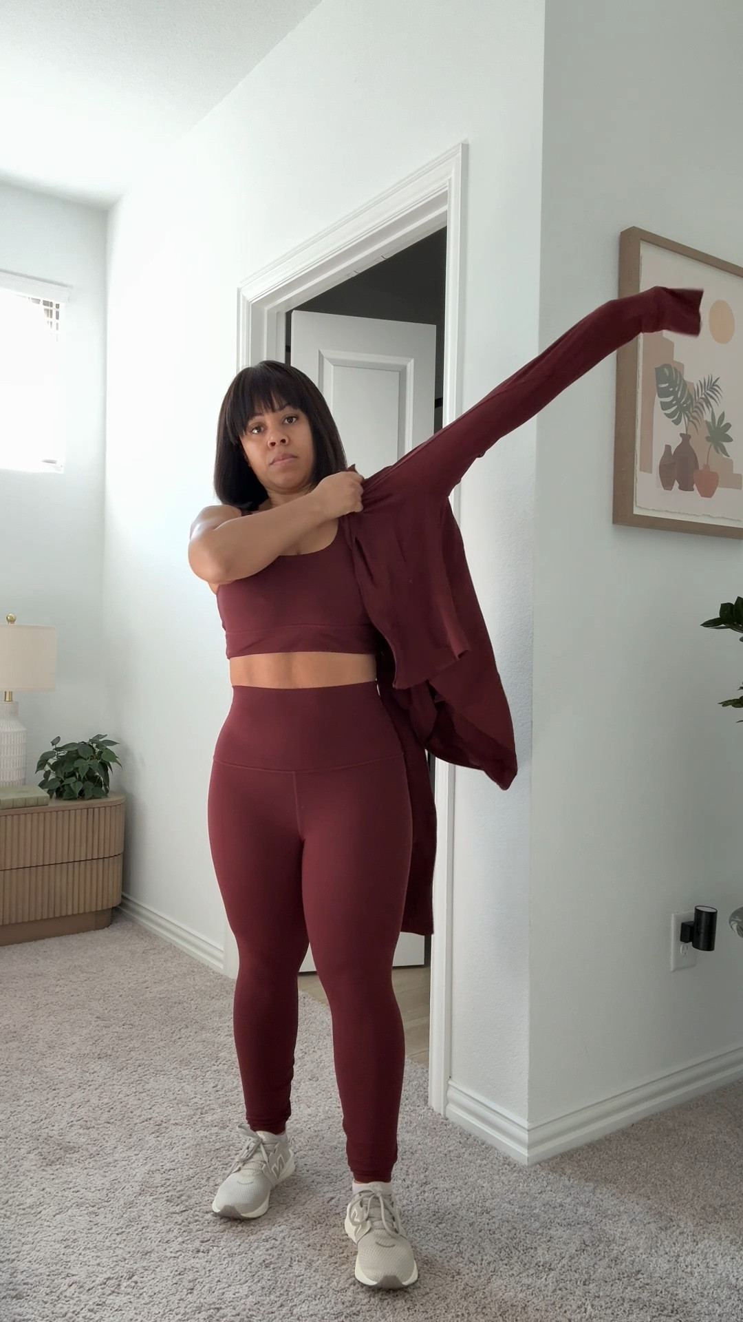 The softest and most supportive workout athleisure set 

Color: Red Merlot 

#LTKfitnessgoals