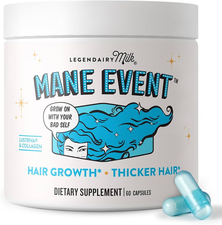 Legendairy Milk Mane Event™ - Hair Skin and Nails Vitamins with Collagen Peptides, Biotin & Lus... | Amazon (US)