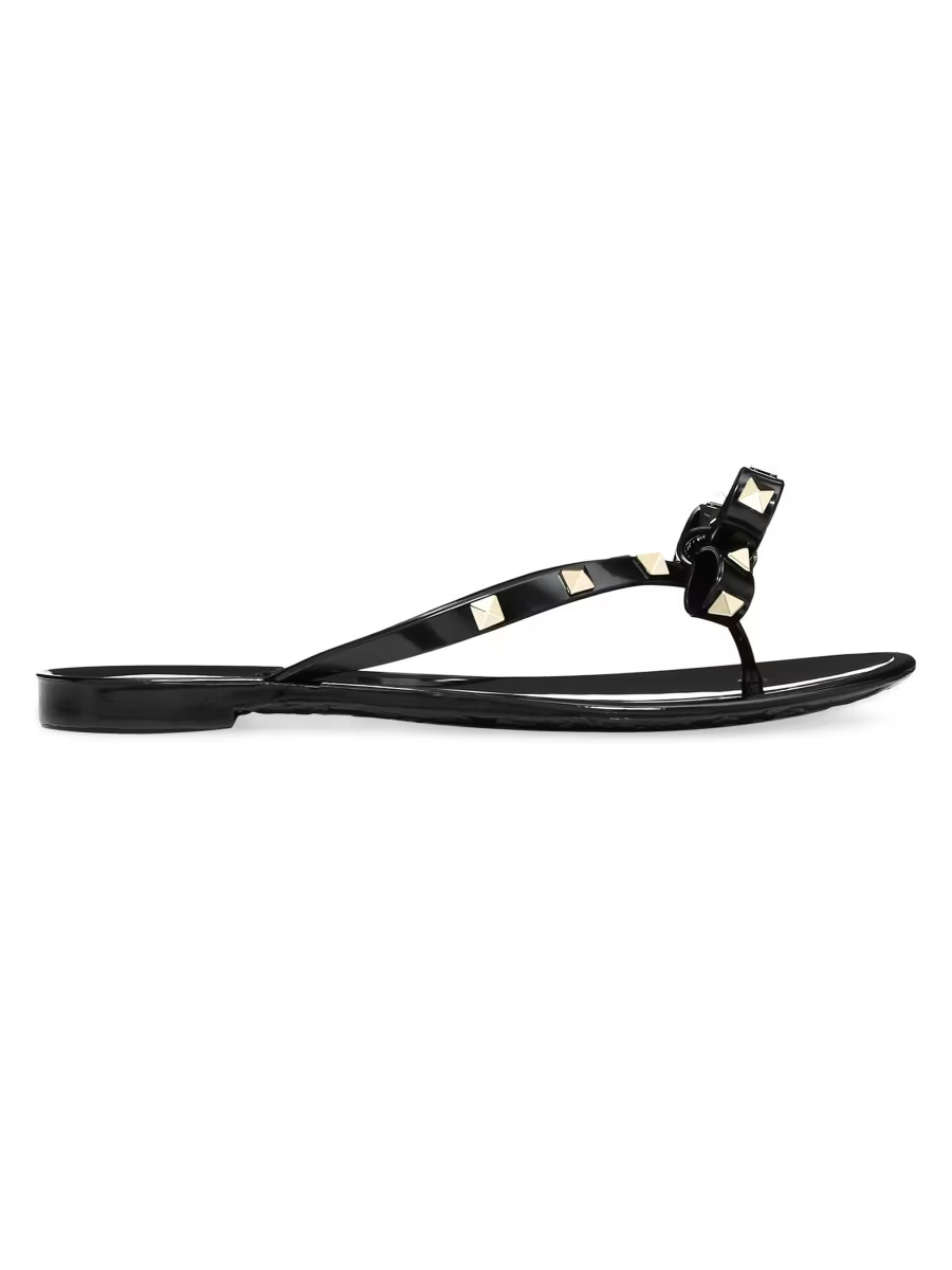 Rockstud Rubber Slippers | Saks Fifth Avenue