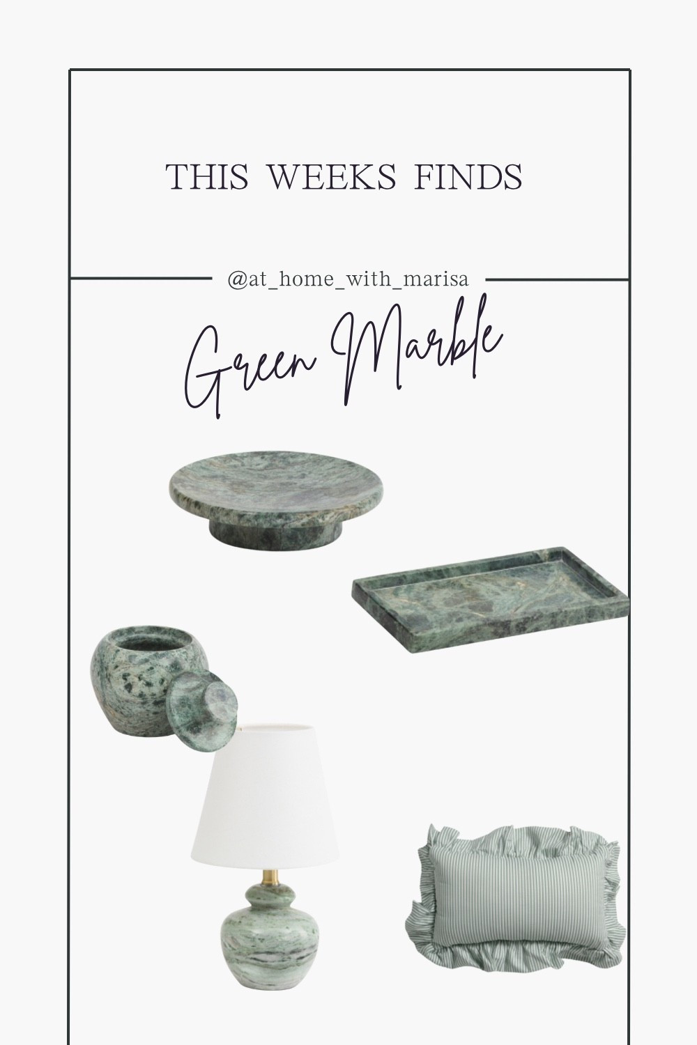 Green marble edit 

#LTKHome #LTKFindsUnder50