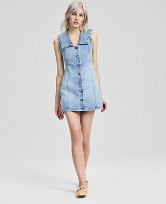 And Now This Women's Collared Denim Mini Dress, Macy's Exclusive - Macy's | Macy's