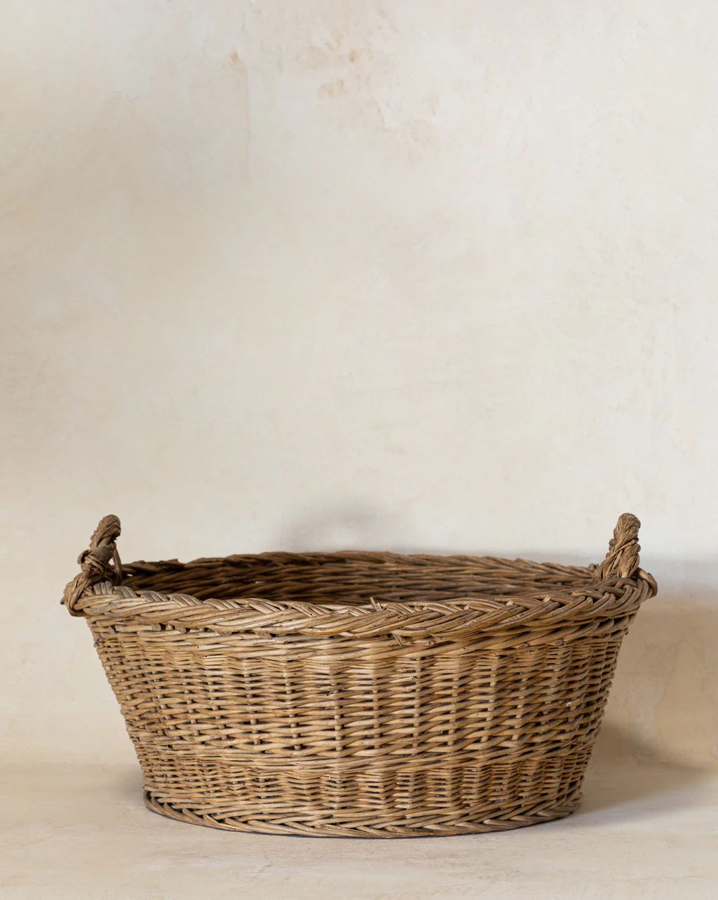 Vintage Oval Basket with Handles | McGee & Co.