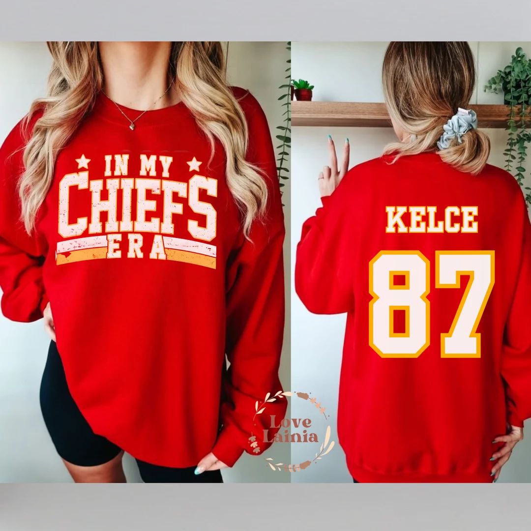 In My Chiefs Era Shirt Travis Kelce Swift Shirt Football Chiefs Jersey Shirt Travis Kelce Footbal... | Etsy (US)